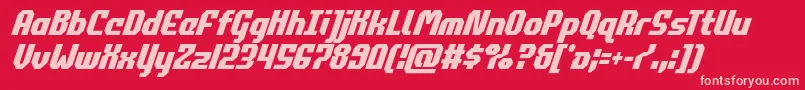 Шрифт commonwealthcondital – розовые шрифты на красном фоне
