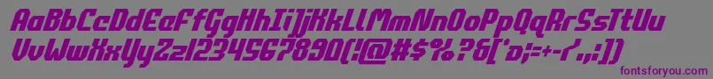 commonwealthcondital Font – Purple Fonts on Gray Background