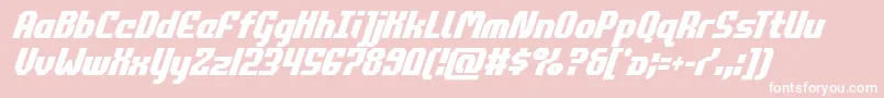 フォントcommonwealthcondital – ピンクの背景に白い文字