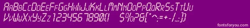 Crystalc Font – Pink Fonts on Purple Background
