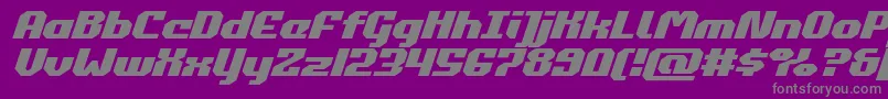 commonwealthexpandital Font – Gray Fonts on Purple Background