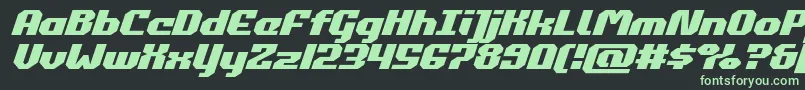 Шрифт commonwealthexpandital – зелёные шрифты на чёрном фоне