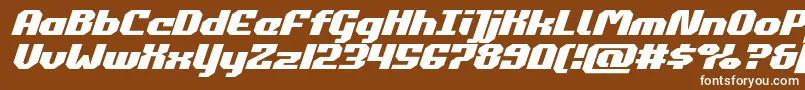 Шрифт commonwealthexpandital – белые шрифты на коричневом фоне