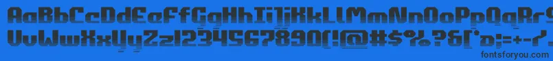 commonwealthhalf Font – Black Fonts on Blue Background