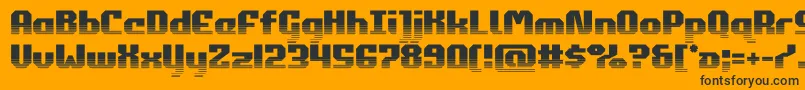 commonwealthhalf Font – Black Fonts on Orange Background