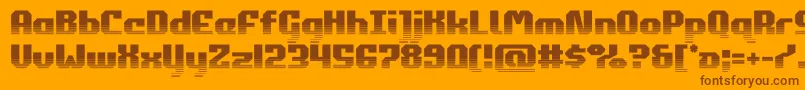commonwealthhalf Font – Brown Fonts on Orange Background