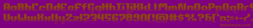 commonwealthhalf Font – Brown Fonts on Purple Background