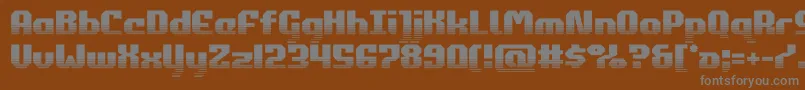 commonwealthhalf Font – Gray Fonts on Brown Background