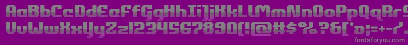 Czcionka commonwealthhalf – szare czcionki na fioletowym tle