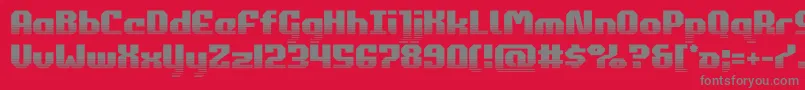commonwealthhalf Font – Gray Fonts on Red Background