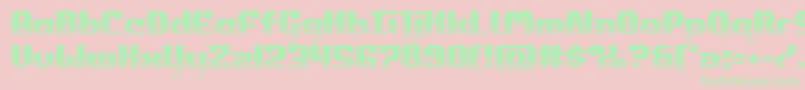 commonwealthhalf Font – Green Fonts on Pink Background