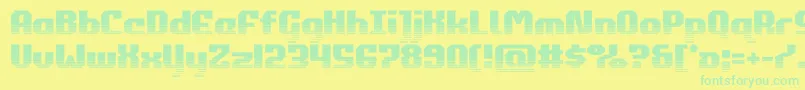 commonwealthhalf Font – Green Fonts on Yellow Background