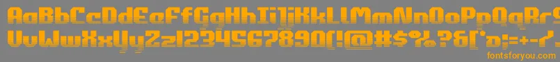 commonwealthhalf Font – Orange Fonts on Gray Background