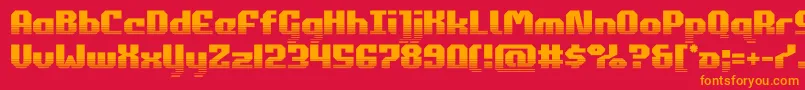 commonwealthhalf Font – Orange Fonts on Red Background