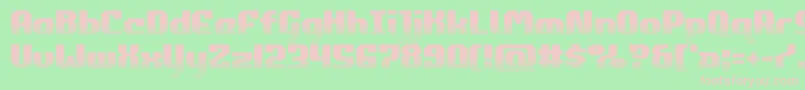 commonwealthhalf Font – Pink Fonts on Green Background