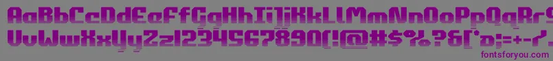 commonwealthhalf Font – Purple Fonts on Gray Background