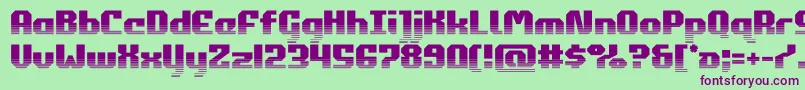 commonwealthhalf Font – Purple Fonts on Green Background