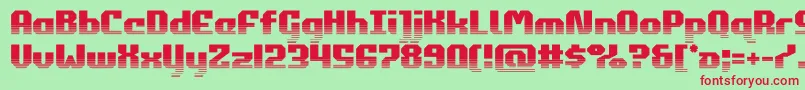 commonwealthhalf Font – Red Fonts on Green Background