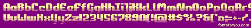 commonwealthhalf Font – Yellow Fonts on Purple Background