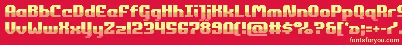 commonwealthhalf Font – Yellow Fonts on Red Background