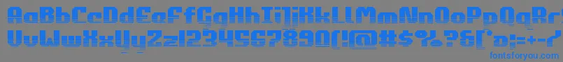 commonwealthhalf Font – Blue Fonts on Gray Background