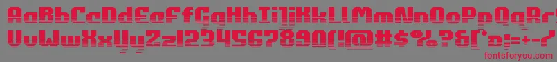 commonwealthhalf Font – Red Fonts on Gray Background