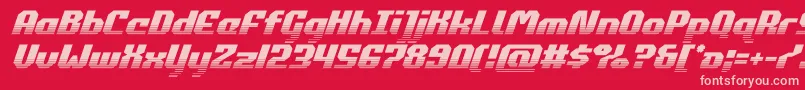 Шрифт commonwealthhalfital – розовые шрифты на красном фоне