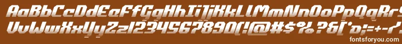 Шрифт commonwealthhalfital – белые шрифты на коричневом фоне