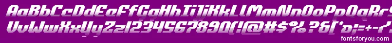 commonwealthhalfital Font – White Fonts on Purple Background