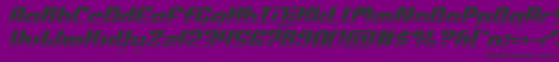 commonwealthhalfital Font – Black Fonts on Purple Background