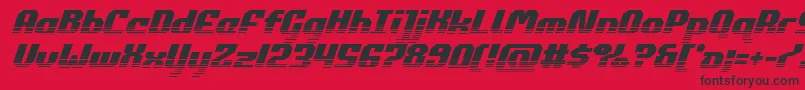 commonwealthhalfital Font – Black Fonts on Red Background