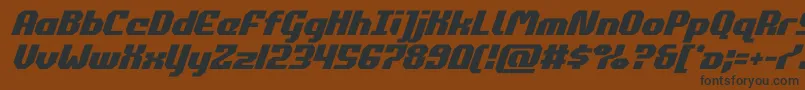 commonwealthital Font – Black Fonts on Brown Background