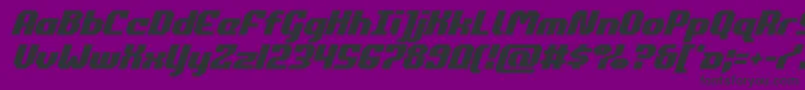 commonwealthital Font – Black Fonts on Purple Background