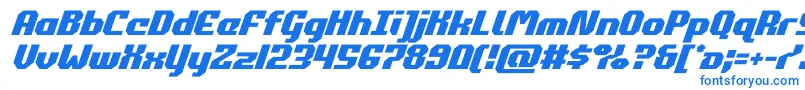 commonwealthital-fontti – siniset fontit valkoisella taustalla
