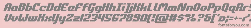 commonwealthital Font – Gray Fonts on Pink Background