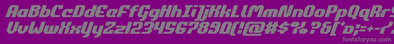 commonwealthital Font – Gray Fonts on Purple Background