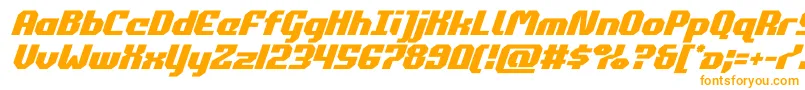 commonwealthital-fontti – oranssit fontit valkoisella taustalla