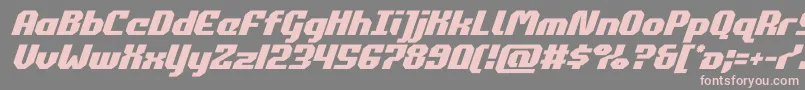 commonwealthital Font – Pink Fonts on Gray Background