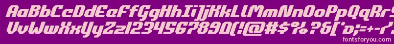 Шрифт commonwealthital – розовые шрифты на фиолетовом фоне