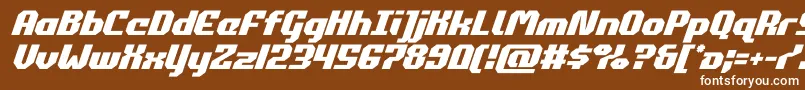 Шрифт commonwealthital – белые шрифты на коричневом фоне
