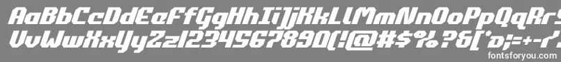 Шрифт commonwealthital – белые шрифты на сером фоне