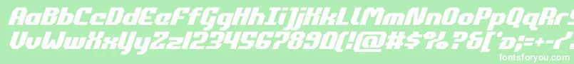 commonwealthital Font – White Fonts on Green Background