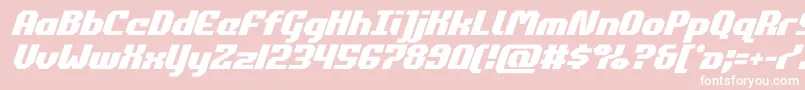 Шрифт commonwealthital – белые шрифты на розовом фоне