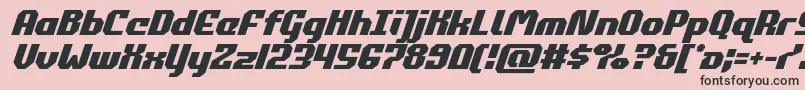 commonwealthital Font – Black Fonts on Pink Background