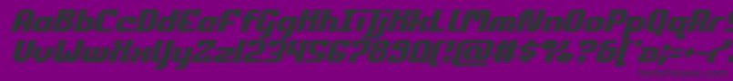 commonwealthital Font – Black Fonts on Purple Background