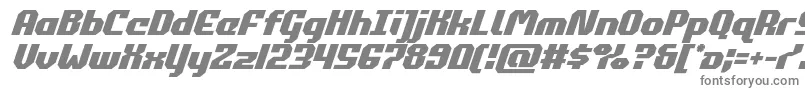 commonwealthital-fontti – harmaat kirjasimet valkoisella taustalla