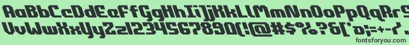 commonwealthleft Font – Black Fonts on Green Background