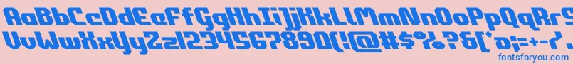 commonwealthleft-fontti – siniset fontit vaaleanpunaisella taustalla