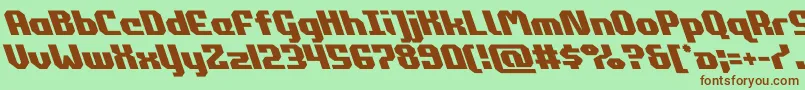 commonwealthleft Font – Brown Fonts on Green Background