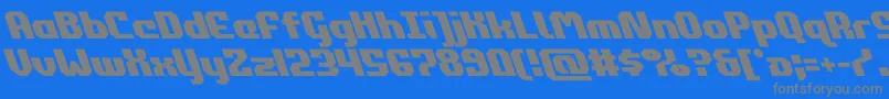 commonwealthleft Font – Gray Fonts on Blue Background